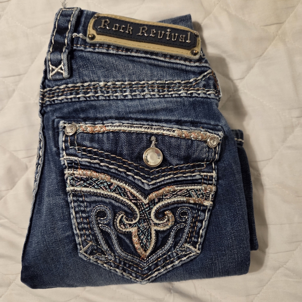 Rock Revival Blue Boot Cut Jeans